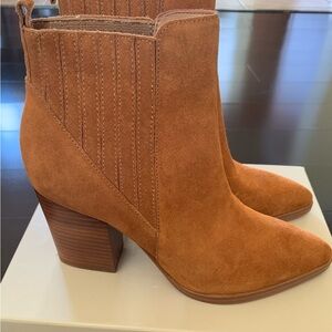 Women's Marc Fisher Brown Suede Ankle Boots